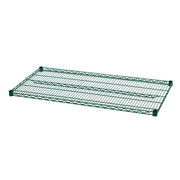 Shelf for Wire Shelving, 42" X 18", Green Epoxy